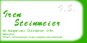 iren steinmeier business card
